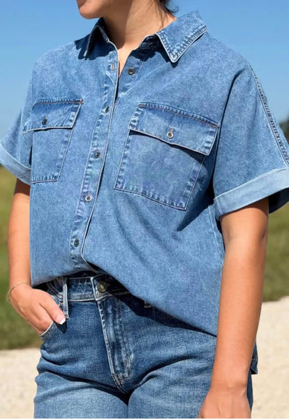Denim top