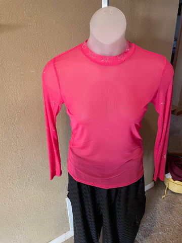 Long Sleeve Mesh Shirt