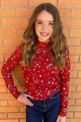 Kids long sleeve mesh shirt